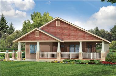 3-Bedroom, 1685 Sq Ft Ranch House Plan - 108-1946 - Front Exterior