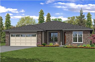 3-Bedroom, 2198 Sq Ft Contemporary House - Plan #108-1980 - Front Exterior