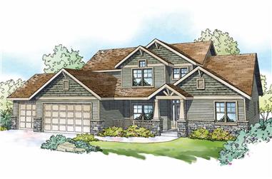5-Bedroom, 3017 Sq Ft Farmhouse Home - Plan #108-1983 - Front Exterior