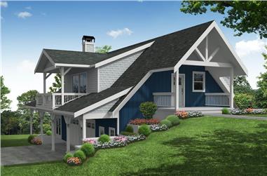 1-Bedroom, 2049 Sq Ft Lakefront Vacation Home - Plan #108-1990 - Main Exterior