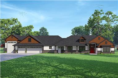 3-Bedroom, 2792 Sq Ft California Style House - Plan #108-2009 - Front Exterior