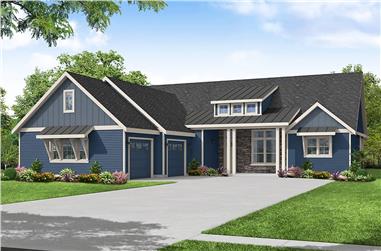 3-Bedroom, 2327 Sq Ft Ranch House - Plan #108-2014 - Front Exterior