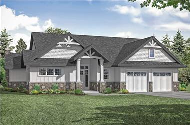 2-Bedroom, 2426 Sq Ft Transitional Home - Plan #108-2019 - Main Exterior