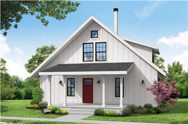 2-Bedroom, 1749 Sq Ft Cottage House - Plan #108-2022 - Front Exterior