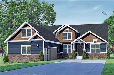 3-Bedroom, 3309 Sq Ft Traditional House - Plan #108-2025 - Front Exterior