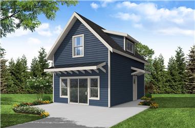 22-Bedroom, 795 Sq Ft Cottage Home Plan - 108-2040 - Main Exterior