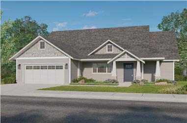 3-Bedroom, 2037 Sq Ft Ranch House Plan - 108-2041 - Front Exterior