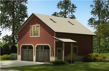 1264 Sq Ft Garage House Plan - 108-2085 - Front Exterior