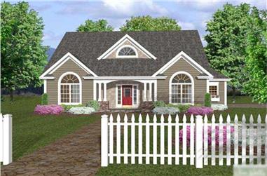 3-Bedroom, 1798 Sq Ft Traditional House Plan - 109-1005 - Front Exterior