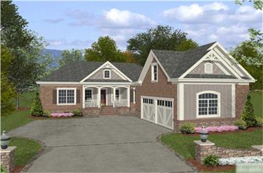4-Bedroom, 1800 Sq Ft Country House Plan - 109-1016 - Front Exterior