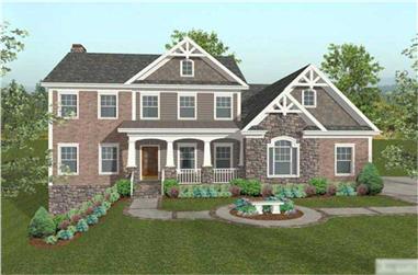 4-Bedroom, 2493 Sq Ft Traditional House Plan - 109-1030 - Front Exterior