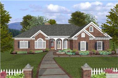 4-Bedroom, 1992 Sq Ft Country Home Plan - 109-1036 - Main Exterior