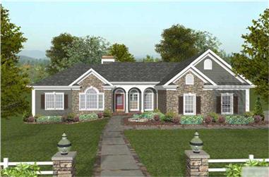 3-Bedroom, 1992 Sq Ft Country Home Plan - 109-1037 - Main Exterior