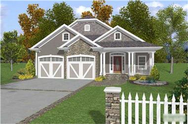 3-Bedroom, 2296 Sq Ft Cape Cod House Plan - 109-1052 - Front Exterior
