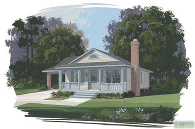 3-Bedroom, 1050 Sq Ft Country House Plan - 109-1126 - Front Exterior