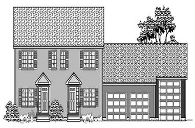 2-Bedroom, 2152 Sq Ft Multi-Level House Plan - 110-1003 - Front Exterior