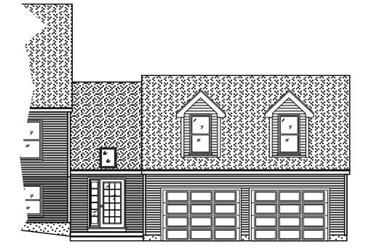 0-Bedroom, 537 Sq Ft Garage House Plan - 110-1020 - Front Exterior