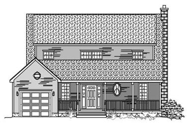 3-Bedroom, 2127 Sq Ft Country Home Plan - 110-1034 - Main Exterior