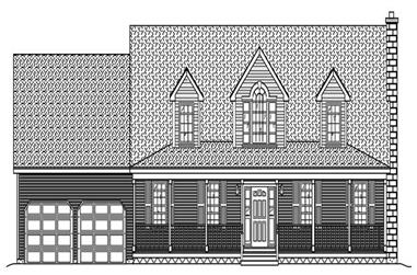 4-Bedroom, 2557 Sq Ft Country Home Plan - 110-1045 - Main Exterior