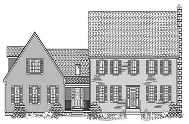 4-Bedroom, 2616 Sq Ft Country Home Plan - 110-1072 - Main Exterior