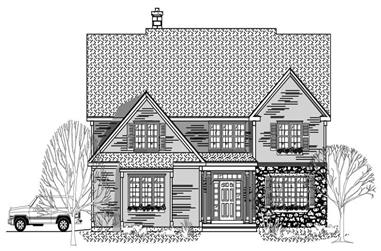 3-Bedroom, 2893 Sq Ft Country House Plan - 110-1085 - Front Exterior