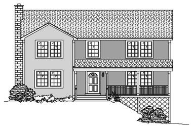 3-Bedroom, 1846 Sq Ft Country Home Plan - 110-1097 - Main Exterior
