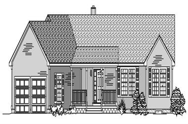 3-Bedroom, 1538 Sq Ft Ranch House Plan - 110-1106 - Front Exterior