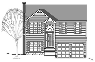 3-Bedroom, 1781 Sq Ft Country House Plan - 110-1109 - Front Exterior