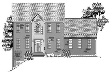 4-Bedroom, 2747 Sq Ft Colonial House Plan - 110-1110 - Front Exterior