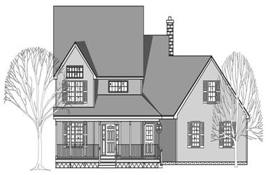 3-Bedroom, 2095 Sq Ft Country Home Plan - 110-1114 - Main Exterior