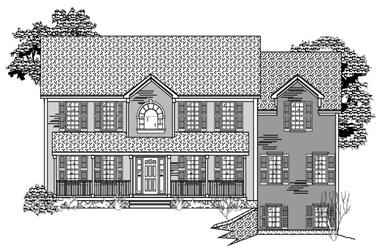 3-Bedroom, 3043 Sq Ft Country House Plan - 110-1115 - Front Exterior