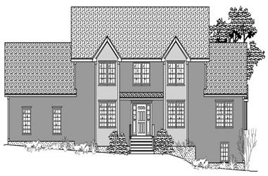 3-Bedroom, 2043 Sq Ft Country House Plan - 110-1118 - Front Exterior