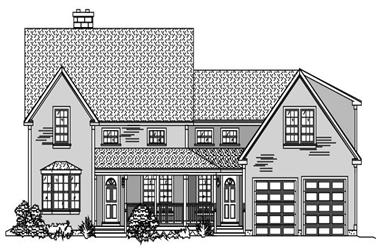 4-Bedroom, 3024 Sq Ft Country Home Plan - 110-1122 - Main Exterior