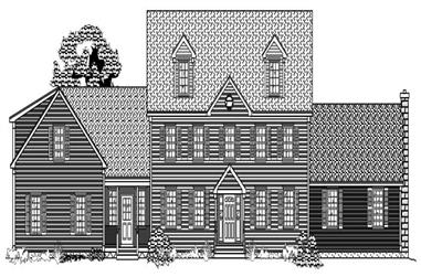 4-Bedroom, 3534 Sq Ft Country House Plan - 110-1125 - Front Exterior