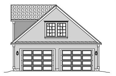 0-Bedroom, 420 Sq Ft Garage w/Apartments House Plan - 110-1134 - Front Exterior