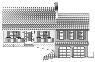 3-Bedroom, 1812 Sq Ft Cape Cod Home Plan - 110-1140 - Main Exterior