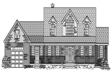 3-Bedroom, 3505 Sq Ft Cape Cod House Plan - 110-1147 - Front Exterior