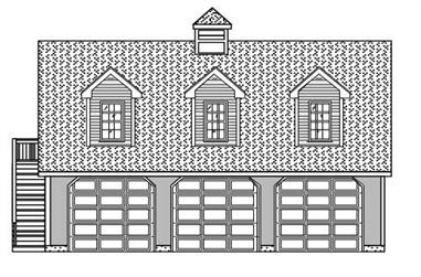 0-Bedroom, 851 Sq Ft Garage Home Plan - 110-1152 - Main Exterior