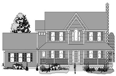 3-Bedroom, 2835 Sq Ft Country House Plan - 110-1153 - Front Exterior