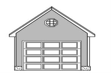 0-Bedroom, 140 Sq Ft Garage Home Plan - 110-1159 - Main Exterior