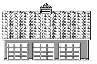0-Bedroom, 540 Sq Ft Garage House Plan - 110-1160 - Front Exterior