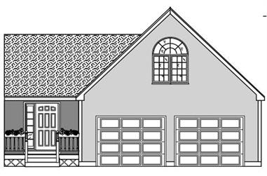 0-Bedroom, 396 Sq Ft Garage Home Plan - 110-1166 - Main Exterior