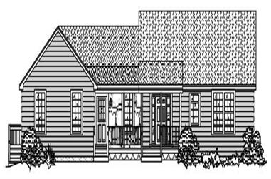 3-Bedroom, 3471 Sq Ft Country House Plan - 110-1172 - Front Exterior