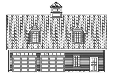 0-Bedroom, 540 Sq Ft Garage Home Plan - 110-1175 - Main Exterior