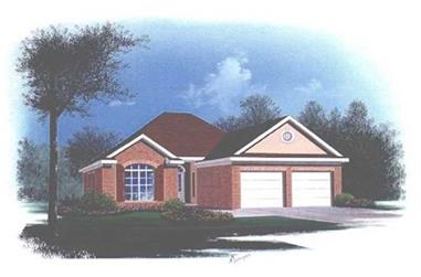 3-Bedroom, 1525 Sq Ft Bungalow House Plan - 113-1035 - Front Exterior