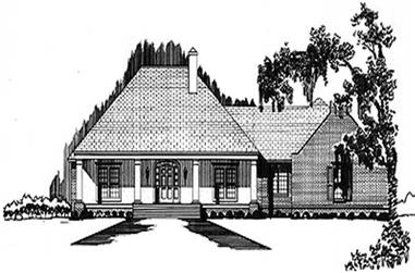 3-Bedroom, 2030 Sq Ft Colonial Home Plan - 113-1045 - Main Exterior