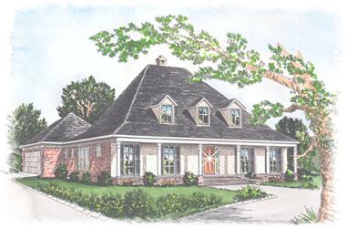 3-Bedroom, 2438 Sq Ft Southern House Plan - 113-1049 - Front Exterior