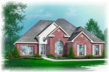 3-Bedroom, 1885 Sq Ft Traditional Home Plan - 113-1053 - Main Exterior