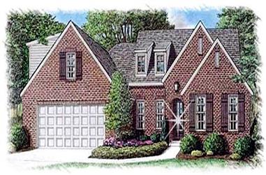 4-Bedroom, 3240 Sq Ft French Home Plan - 113-1089 - Main Exterior