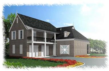 4-Bedroom, 2668 Sq Ft French Home Plan - 113-1097 - Main Exterior